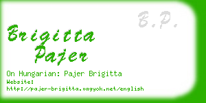 brigitta pajer business card